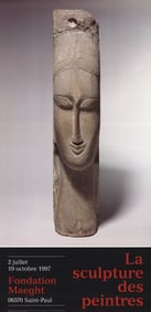 Amedeo Modigliani - Tete de Femme - 1997 Poster - Modernism, Vintage