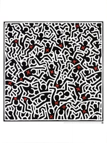 Keith Haring - Untitled (April 1985) - 1998 Poster - Pop Art, Vintage