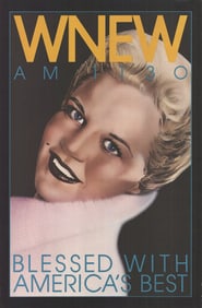 Bob Lee Hickson - WNEW Peggy Lee - 1975 Poster - Vintage, Vintage