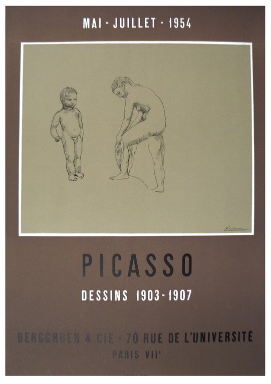 1954 Picasso Dessins 1903-1907 Mourlot Lithograph (1 of 1)