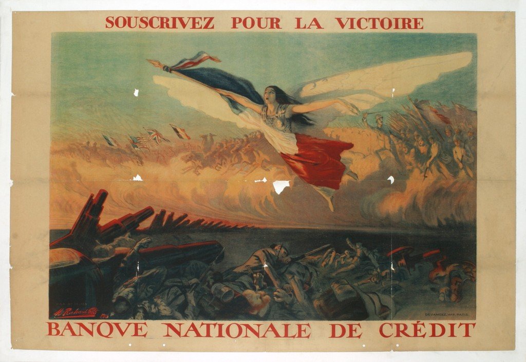 1916 Gutz Pour la Victoire Lithograph (1 of 1)