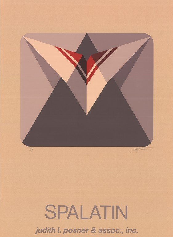 Signed Spalatin Untitled Serigraph: Reference #: ULCB2833-B Artist Name: Spalatin, Marko Title: Untitled Medium: Serigraph Edition Size: 99 Year: Unknown Framed: No Paper Size: 36 x 26 inches Image Size: 17 x 20 inches Condition: B: Ver