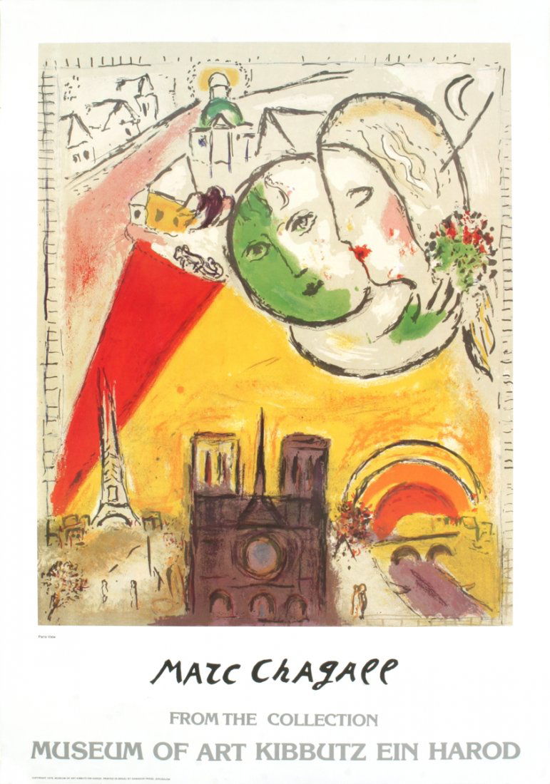 Chagall Paris View Poster (1 of 1)