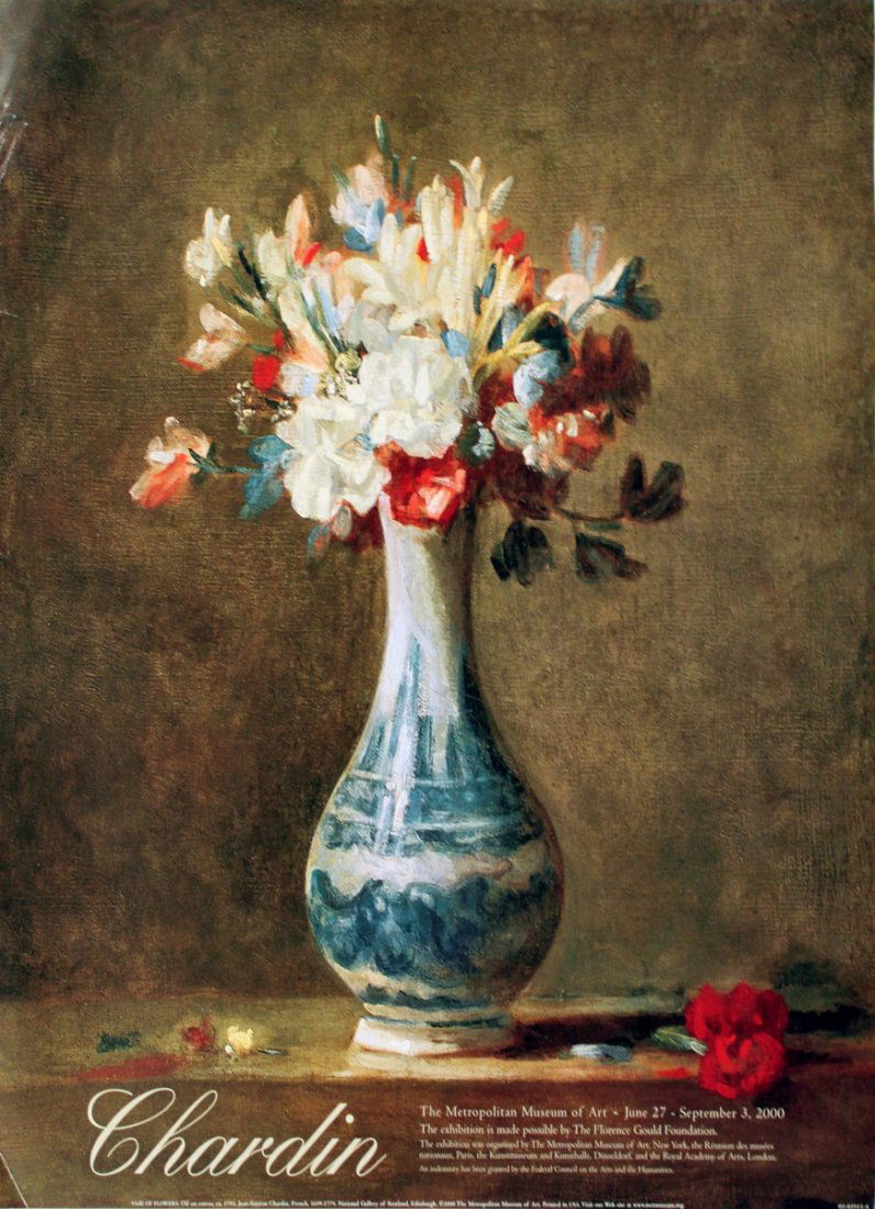 2000 Chardin Vase of Flowers Poster (1 of 1)