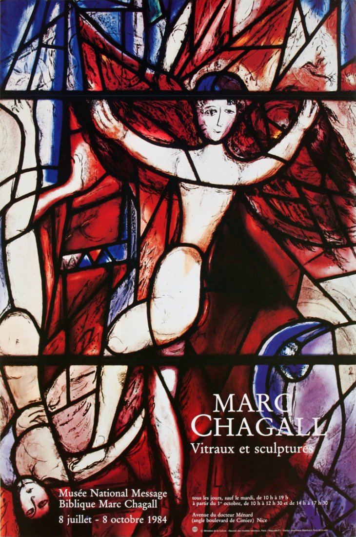 1984 Chagall Vitraux et Sculptures Poster (1 of 1)