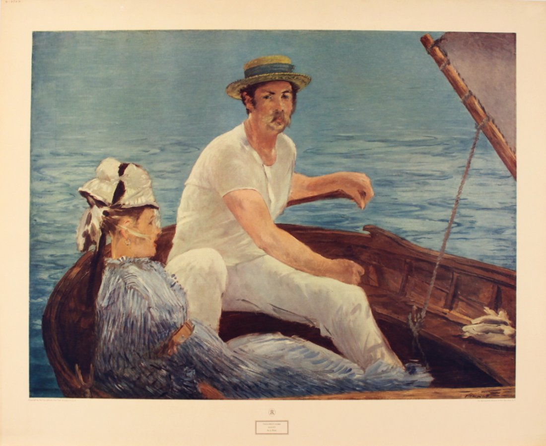 Manet In a Boat Poster (1 of 1)