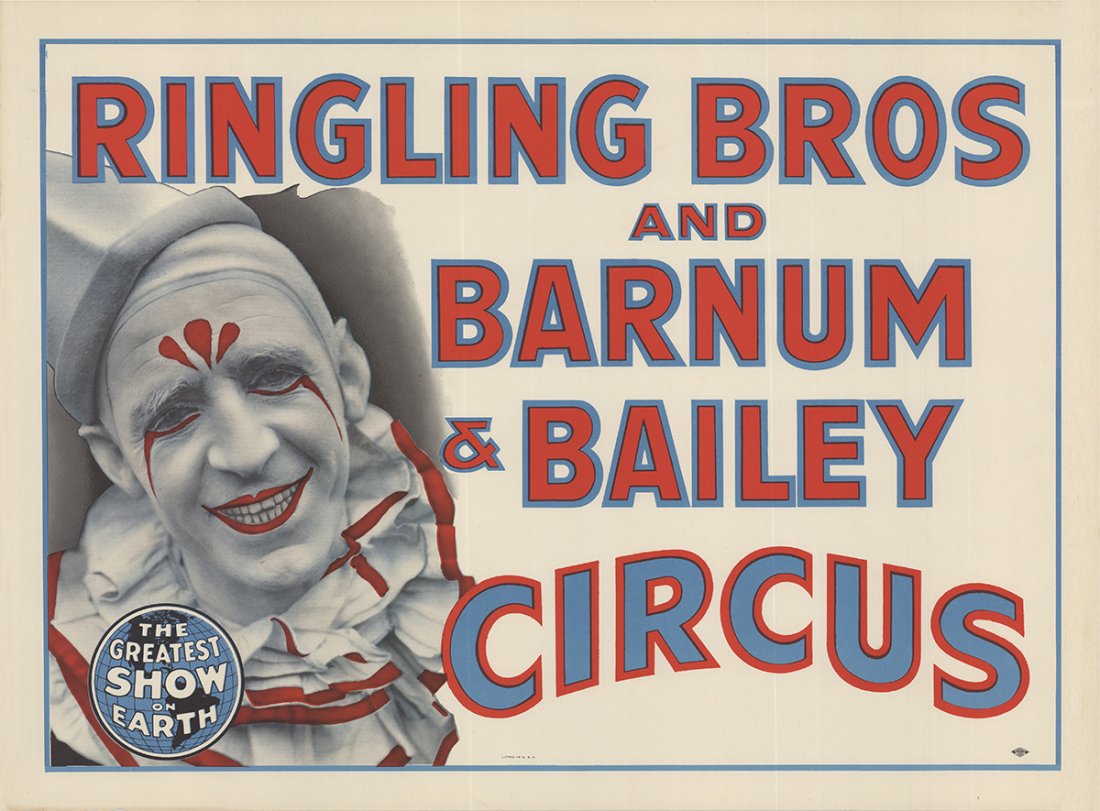 Ringling Bros & Barnum & Bailey Circus Lithograph (1 of 1)