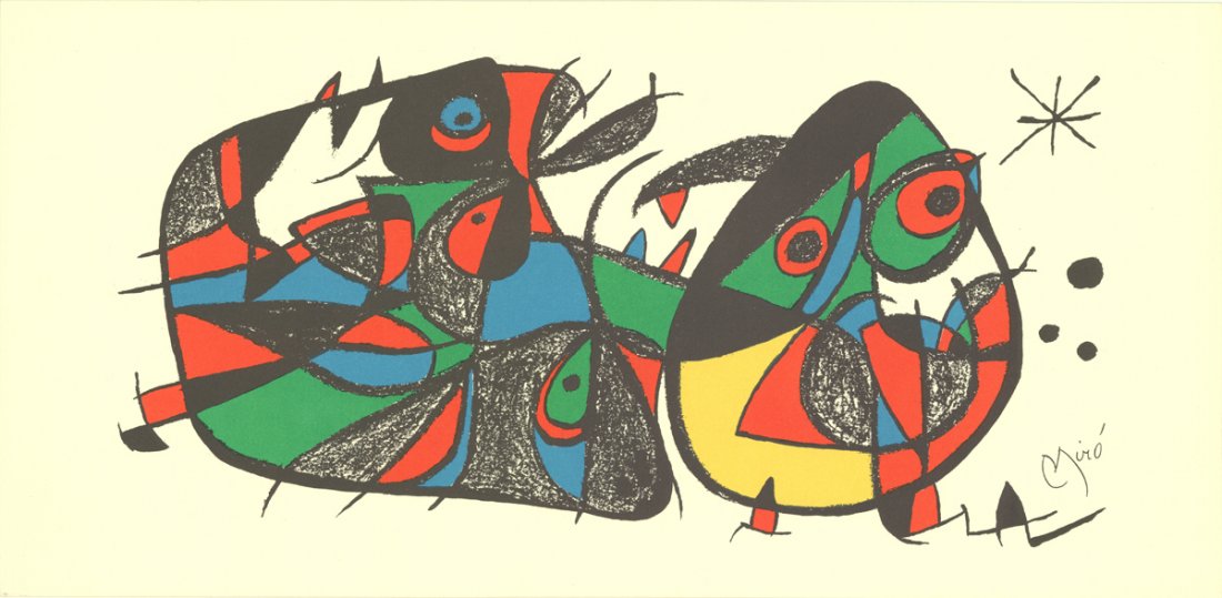 Miro Escultor Italy Mourlot Lithograph (1 of 1)