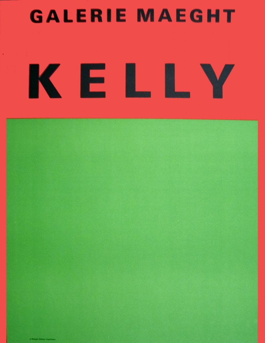 1964 Kelly Orange Et Vert Lithograph (1 of 1)