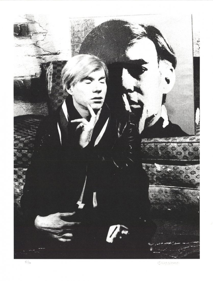 Billy Name - Andy Warhol with Painting - SIGNED (1 of 1)