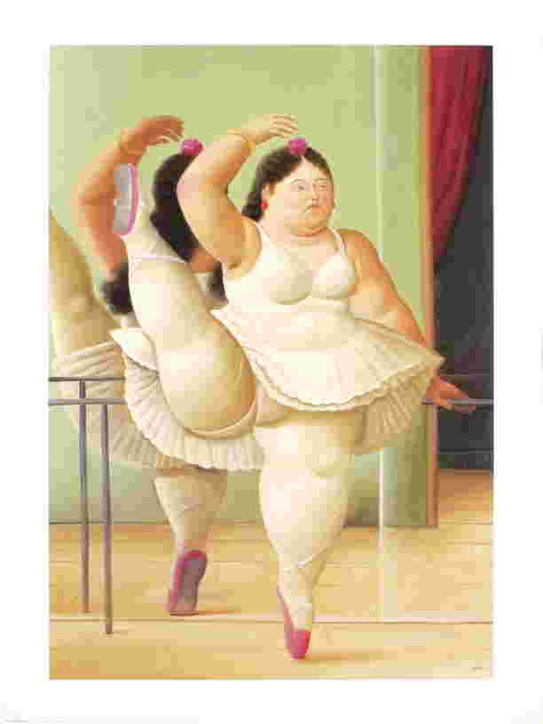 Fernando Botero - Ballerina to the Handrail