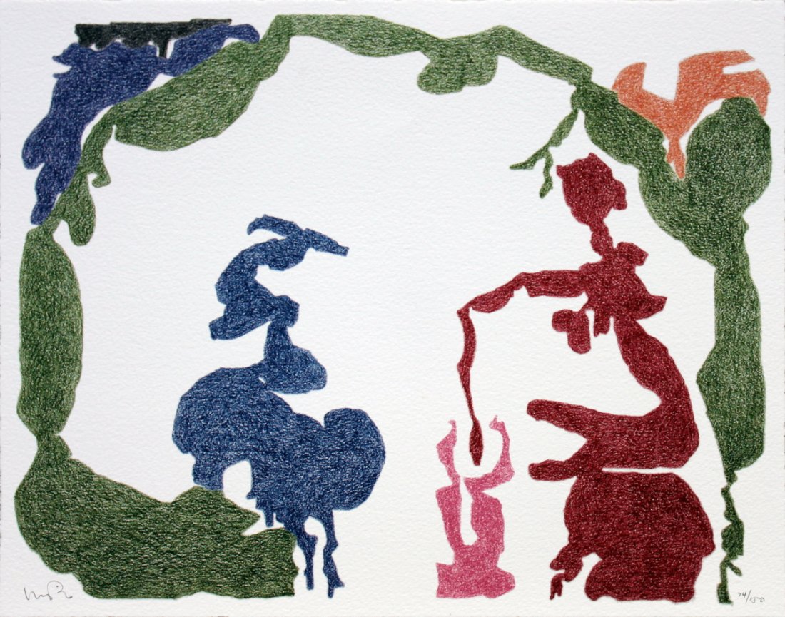 Monique Prieto - Untitled - 2002 - SIGNED: Reference #: ULYY7038-B Artist Name: Prieto, Monique Title: Untitled Medium: Lithograph Edition Size: 150 Year: 2002 Framed: No Paper Size: 11 x 14 inches Image Size: 11 x 14 inches Condition: A: Mint