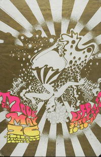 4 - Move at UFO promo poster by Hapshash: The Move at UFO promo poster, Hapshash Original silkscreen poster Printed in England / OA 101 Osiris Visions Ltd, Jacob and the Coloured Coat. for The Move May 25 at the UFO 31Tottenham Ct. Rd,