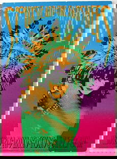 12 - Siouxsie & The Banshees concert poster: Siouxsie & The Banshees concert poster, designed my Moscoso A promotional poster for Siouxsie and the Banshees at the Hollywood Palladium June 6 & 7 1986, designed by artist Victor Moscoso, and