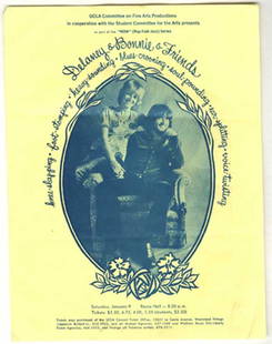 19 - Four original handbills Delaney & Bonnie: Original flyers for Delaney & Bonnie & Friends A collection of four original flyers advertising Delaney & Bonnie & Friends at UCLA on Saturday, January 9 Royce Hall - 8:30 pm. Each measures