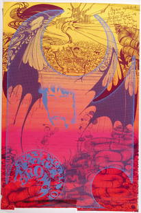 Arthur Brown Hapshash poster: Arthur Brown 'Disney' Hapshash OA 108 1967 poster Condition: Tear to top. Creasing to edges. Measures approx. 20 x 29 inch. (51 x 74 cm) Upon bidding it will be deemed that you have read and