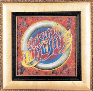 Grateful Dead painting, Alton Kelley: Alton Kelley Oil Painting 'Dream Machine' Original oil painting for a Rock & Roll band project featuring lightning design and Kelley's unique highly stylised script. This special work features a