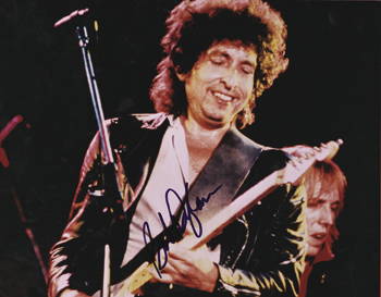 89*: Bob Dylan signed photograph