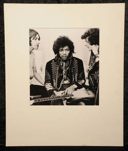 Jimi Hendrix: selection of posters: Including limited edition 'Voodoo Soup', eight 'Blues' limited edition posters, by Rachel Bull, each numbered and signed by artist, from a run of 200, 19 reprints of the Jimi Hendrix Experience