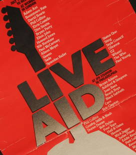 Live Aid: poster JFK Stadium, Philadelphia, 1985: ABC Radio Networks poster