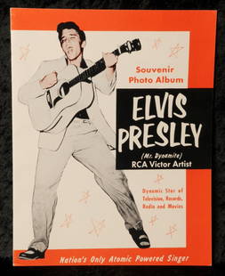 Elvis Presley: 'Mr. Dynamite' souvenir concert: An original copy of the first all-Elvis concert souvenir photo programmeDimensions: 28cm x 21.6cm