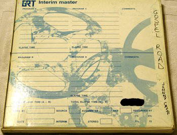 Johnny Cash Master Tape: A 15 IPS two track master tape for the Johnny Cash recording 'Gospel Road' Interim Master, 1973 In original box, annotated Gospel Road Johnny Cash Interim Master. The length of this tape is: