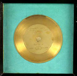 Englebert Humperdink 'Release Me': A presentation disc awarded to Engelbert Humperdinck for 'Release Me', 1967 An in-house gold presentation disc award Presented to engelbert humperdinck for the sale of over 1 million copies in the