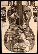 American Folk & Blues Festival poster-Gunther Kieser: American Folk & Blues Festival original poster, 1966 The line up includi