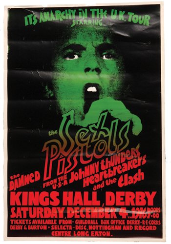 Sex Pistols 'Live at Derby' poster