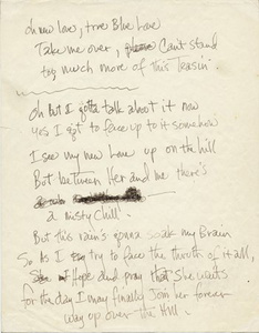 I'm Losing You Limited Edition Hand Written Lyrics at 1stDibs