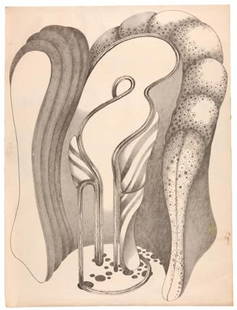 Abstract oil poster: Abstract oil poster Measures approx. 33 x 23 inch. (84 x 58 cm) Upon bidding it will be deemed that you have read and fully understood Cooper Owen's Terms and Conditions and Summary of Charges.