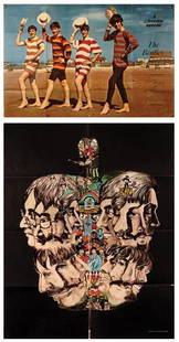 The Beatles Reville and Apple Tree posters: Two original Beatles' posters A Reveille Special depicting colour photograph of The Beatles in Ltd fashioned swimsuits with facsimile signatures and a poster titled Apple Tree by Patti Randall