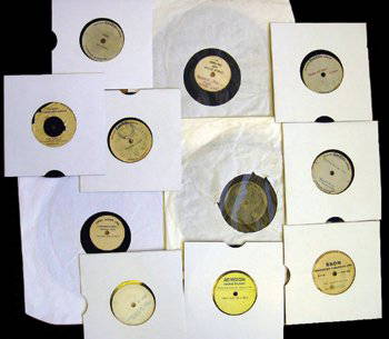 Johnny Kidd 'Shakin All Over' acetates: Johnny Kidd's personal collection of Johnny Kidd and The Pirates acetates with others Comprising a version of Shakin' All Over on a 45, a 45 copy of Gotta Travel On, and a 10-inch version of