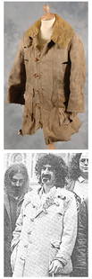 Frank Zappa owned and worn jacket: Frank Zappa owned and worn sheepskin jacket, 1969 A sheepskin coat worn by Zappa at the Royal Albert Hall and given to a Film Director famous for filming the Pink Floyd and Blind Faith, sold