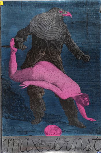 Max The Birdman Ernst poster: 'Max The Birdman Ernst' poster designed by Martin Sharp and Max Ernst Me