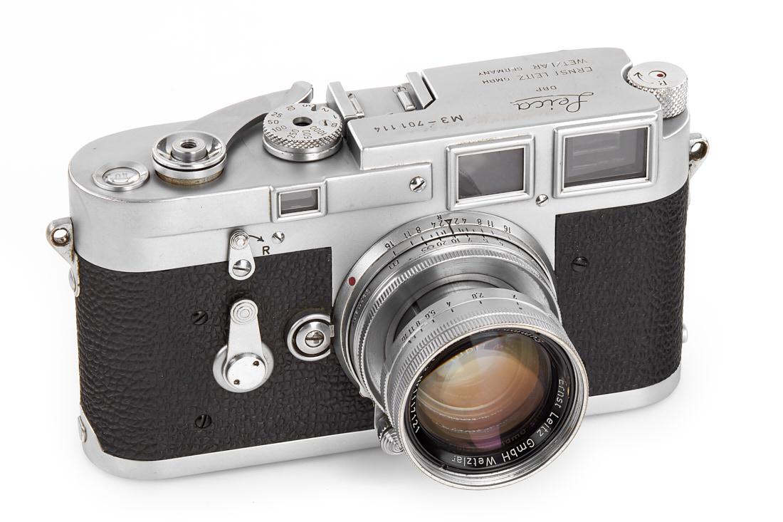 Leica M3 chrome Double Stroke, 1954, no. 701114 (1 of 9)
