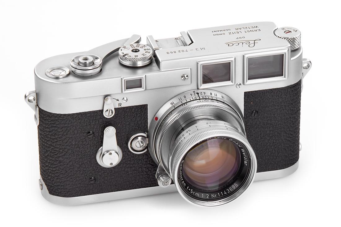 Leica M3 chrome Double Stroke, 1954, no. 702869 (1 of 8)