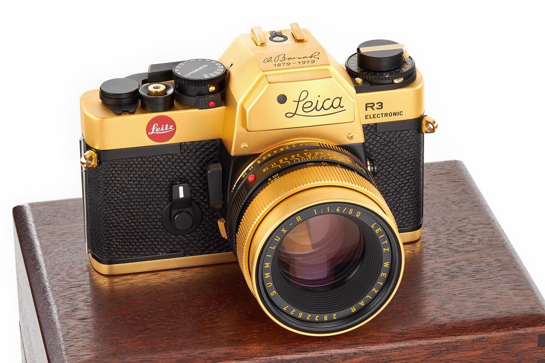 Leica R3 Gold 'Oskar Barnack' *, 1980, no. 1524763 (1 of 8)