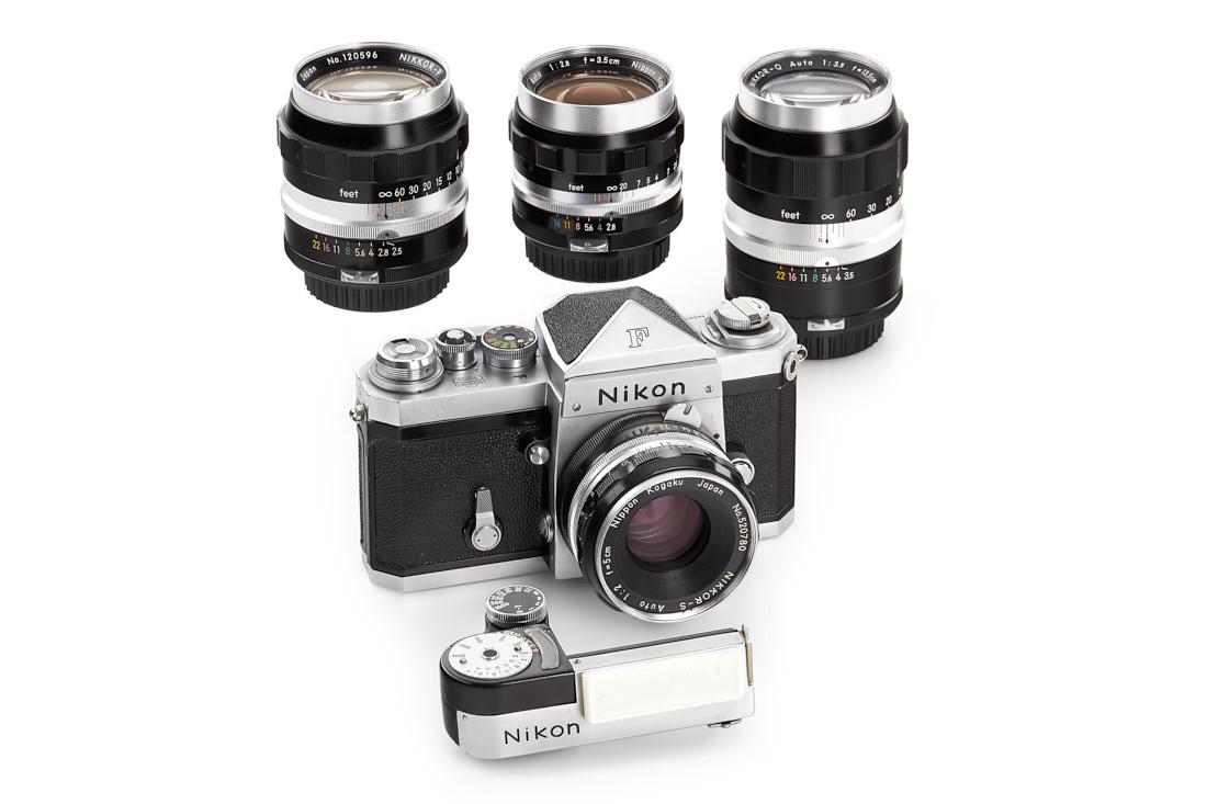 Nikon F Eyelevel outfit no.6400198 *, 1959, no. 6400198 (1 of 10)