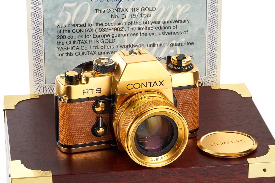 Contax RTS Gold '50th Anniversary', 1982, no. 15/100 (1 of 8)