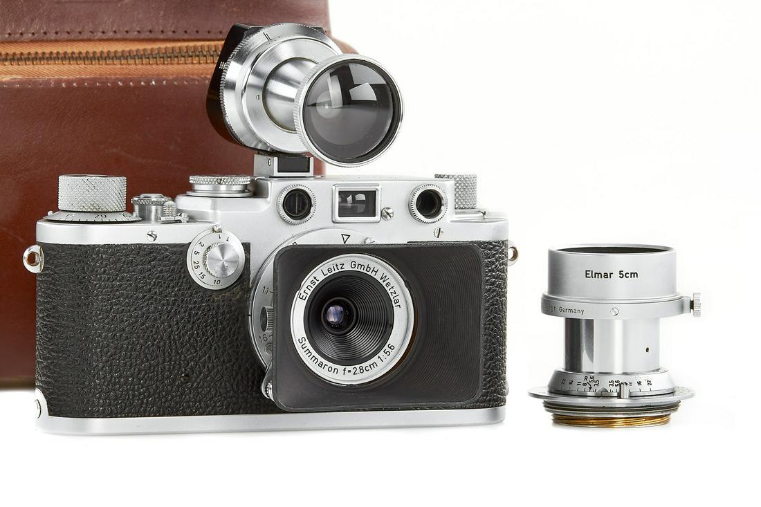 Lot 139 - A Leica IIIF Red DIal Rangefinder Camera