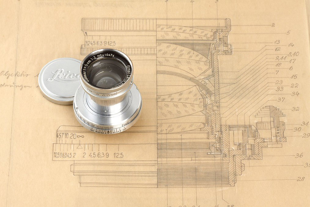 TROPEN Summar 2/5cm: Special Summar lens (Leitz product number 42214) designed for tropical conditions. Almost unknown variant of the regular Summar (product number 42134) with an extra element at the front of the lens (o
