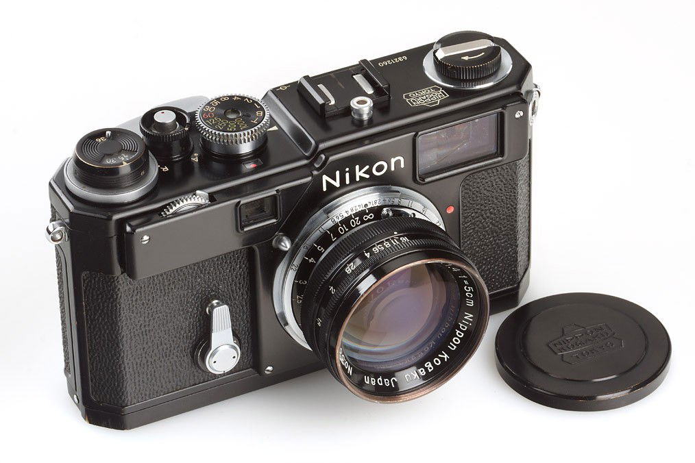 Nikon S3 black 'Olympic': black paint S3 in 100% original condition, black Nikkor-S.C 1.4/5cm no.331335 (cap) - ex Tad Sato Collection