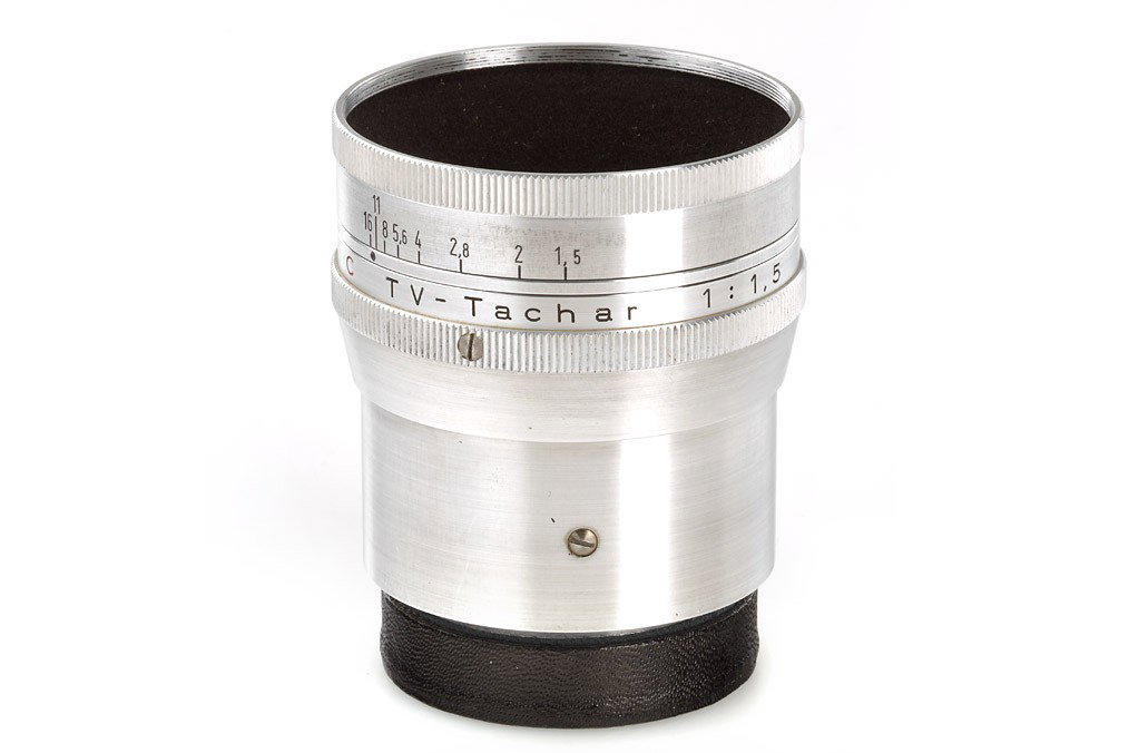 Astro-Berlin TV-Tachar C 1.5/50mm: very rare cine lens in focusing mount with diaphragm, clean lenses, both original caps, rear screw mount diameter 48mm