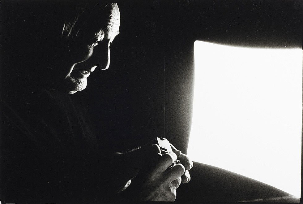 Michael Agel, William Klein with his Leica: Michael Agel (* 1970), William Klein with his Leica, Paris 2003. 7.3 x 11 inches, Photographer's blindstamp in the margin, titled by the photographer in ink in the margin