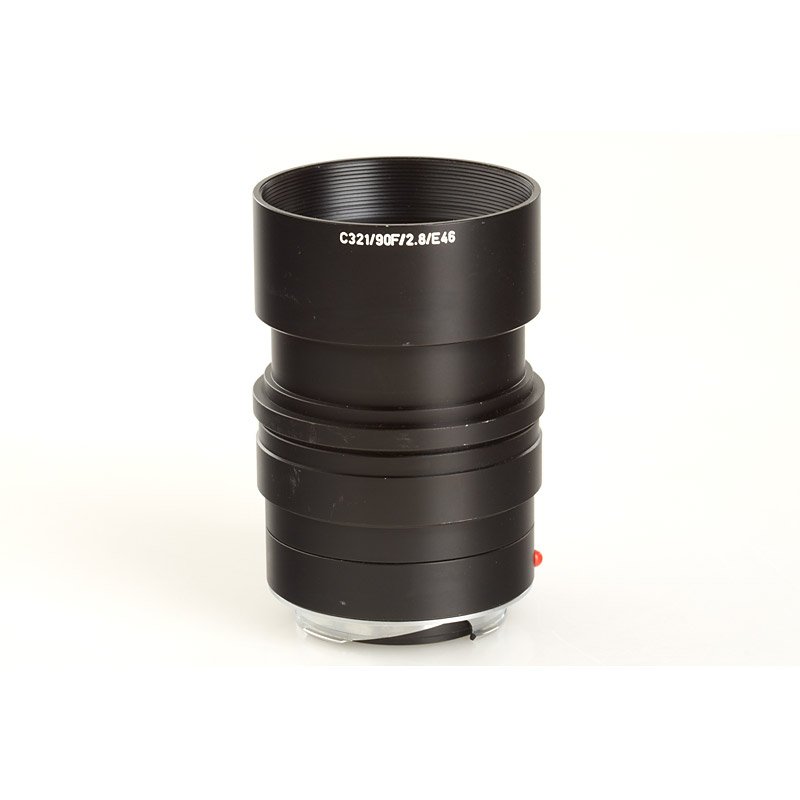 (Elmarit-M) 2.8/90mm Prototype, SN: C321, c.1989: prototype sample without lenses for the Elmarit-M 2.8/90mm, engraved 'C 32' + 'E46' (code for the optical design by Leitz Canada) on front ring