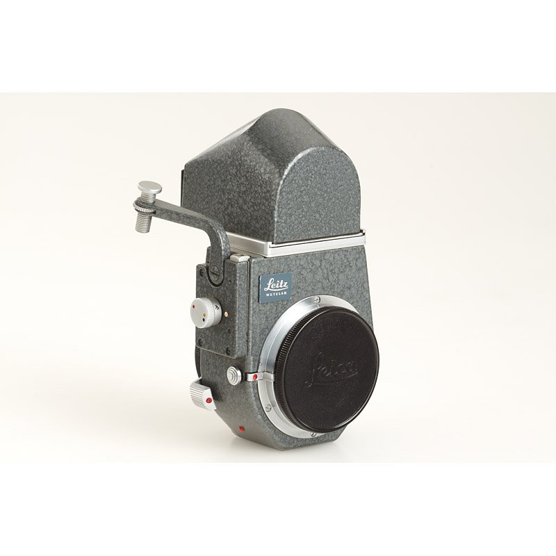 Visoflex III Grey Hammer tone, c.1963: 100% original grey hammer tone Visoflex III with matching prism for grey MD, in mint condition, 6 o'clock cut-out on flange (purpose unknown), see 'Lager Vol.I' p.221, Wilhelm Albert 'Geburtstage der 