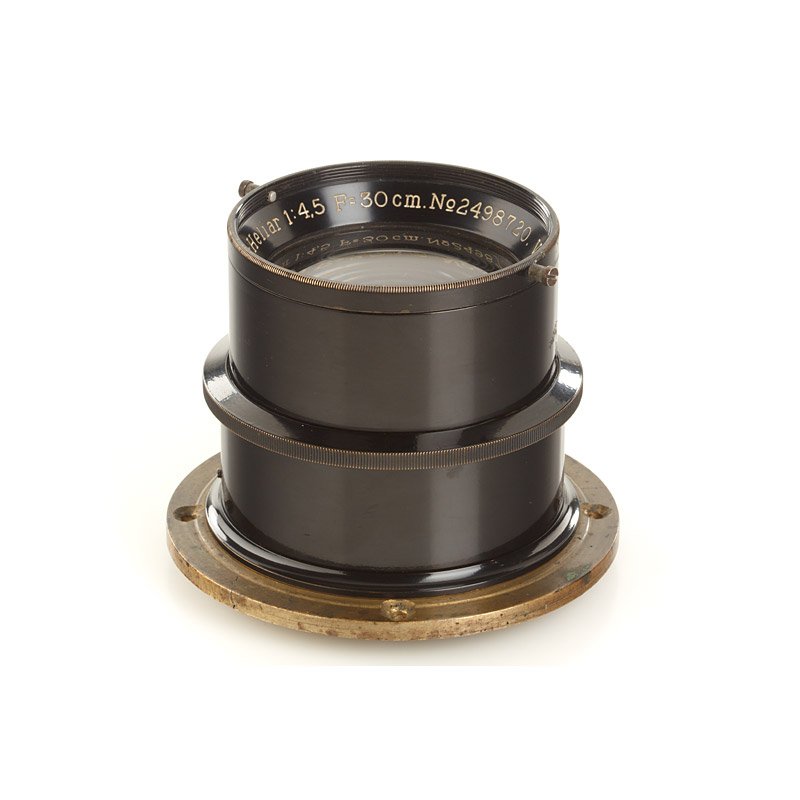 Voigtländer Universal-Heliar 4,5/30cm, SN: 2498720: uncoated Universal-Heliar with clean lenses, iris diaphragm to 32, engraved 'Voigtländer Braunschweig', mounting ring, both caps