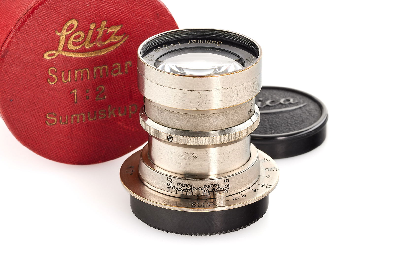 Leica 50mm Summar 5cm ​Leica 50/2 Summar (1938) Chrome Lens