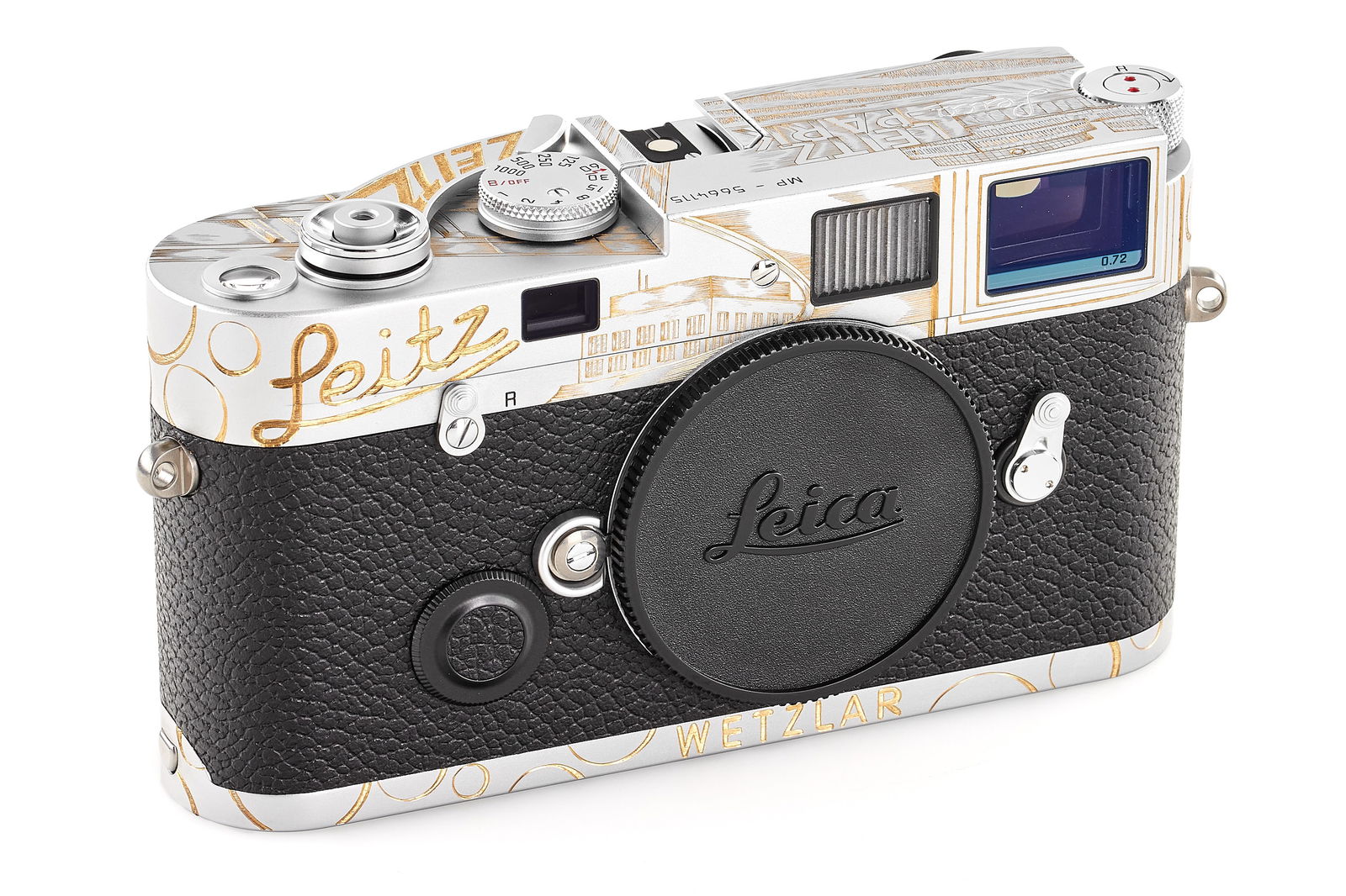 Leica MP 'Leitz Park' by King Nerd *: John Dowell, aka King Nerd, is a British designer and artist creating true masterpieces and handmade rarities as an engraver. His clients include the big names in the fashion and luxury watch industri